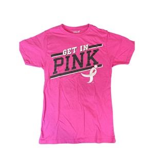 Susan G. Komen Get In Pink Breast Cancer T-shirt Unisex Mens Small